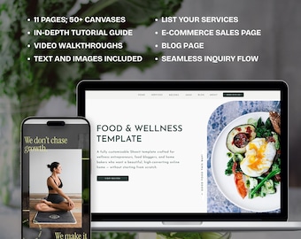 Showit Website Template for Health Coaches, Nutritionists, and Wellness Mentors