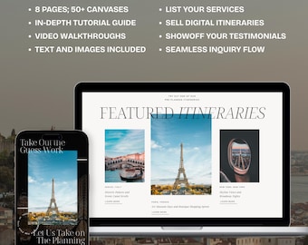 Showit Website Template for Travel Agency and Travel Planners