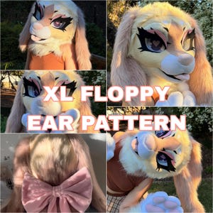 Fursuit XL Floppy Ear-mönster (och handledning) PDF-NERLADDNING