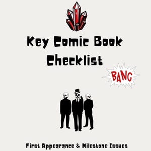 Viktig checklista för serietidningar i PDF-format | Guide för första framträdandet | Viktiga problem för Marvel och DC | Checklista för serietidningssamlare | Utskrivbar serietidningsreferens