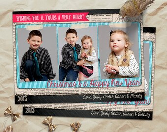 Christmas Holiday Photo Card 5x7 printable download 4 | Etsy