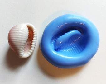 Cowrie Shells - Small Craft Mould - Use with silver clay, metal clays, resin, sugarcraft and other crafts