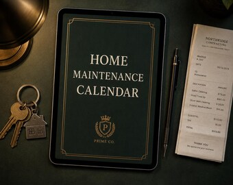 Calendario de mantenimiento del hogar en PDF / Planificador mensual de mantenimiento del hogar / Lista de verificación de mantenimiento del hogar imprimible