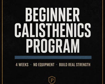 Programa de calistenia para principiantes / Plan de entrenamiento con peso corporal de 4 semanas / Entrenamiento en casa sin equipo / Plan de entrenamiento en PDF