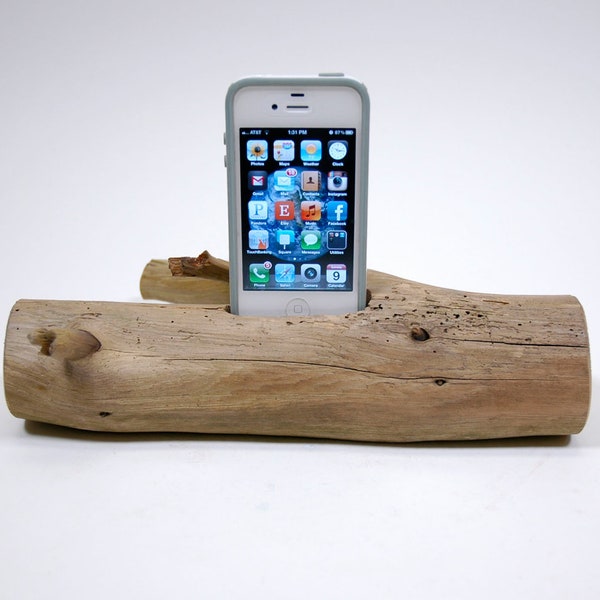 Driftwood iPhone Docking Station