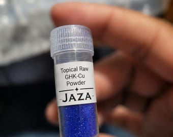 JAZA Raw 99% Pure GHK-Cu Copper Peptide Powder Cosmetic Grade
