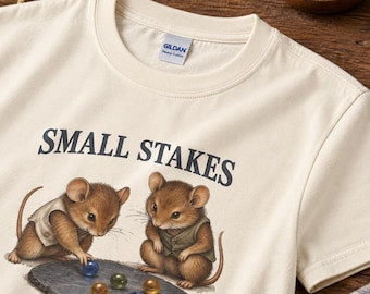 Mice Playing Marbles Graphic Tee