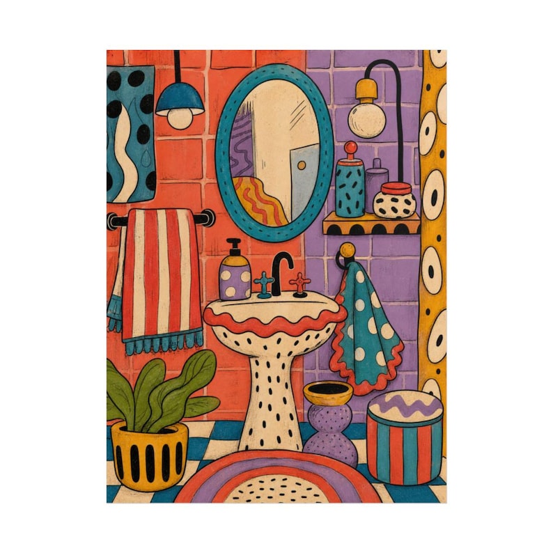 Source-adjacent Setting matte art print shown rolled to represent the shipped poster format.