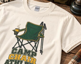 Camp Chair Athlete with Coffee Graphic Tee