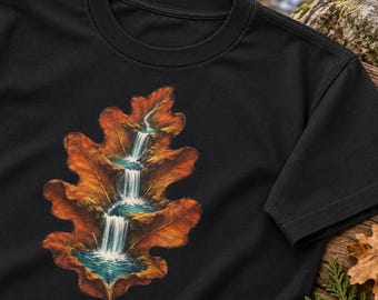 Oak Leaf Waterfall Graphic Tee