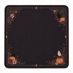 Spooky Season Mahjong Set 160 Tiles, Halloween Acrylic Mahjong, Pink UV Printed American Mahjong with Flowers Jokers & Blanks image 5