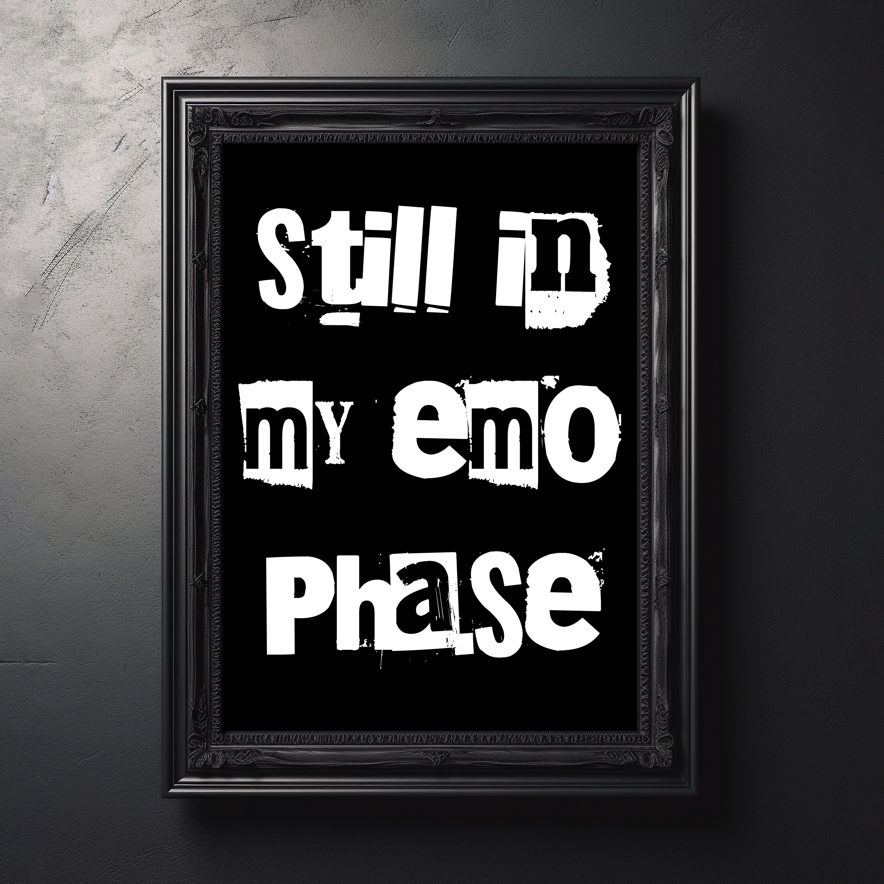 Text Message Emo Emo Phase Digital Art Print | Printable | Instant Download | Gift for ...