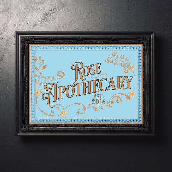 Rose Apothecary Schitt's Creek Digital Art Print | Printable | Instant Download | Gift for home | Vintage, Quote, Text, Floral, TV Show