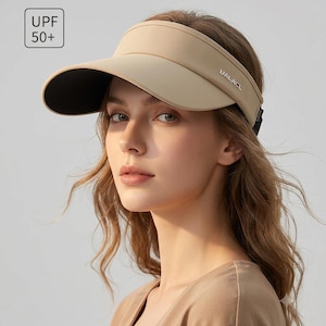 Ice Silk UV Sun Visor Hat, Double Sided Open Top Duckbill Cap, UV Resistant Running Hat, Beach Sun Protection Hat, Outdoor Sports Visor Cap