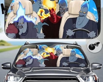 Disneyland Villain Car Auto Sun Shade Evil Queen Malecifent Hades Ursula Car Sunshade WDW Family Car Sunshade Car Windshield Car Accessories