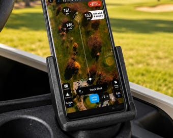 Supporto universale per telefono per carrello da golf, attacco per carrello, staffa per telemetro GPS, modifica per carrello regalo da golf