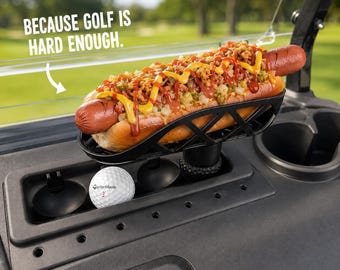Porta hot dog per carrello da golf, accessorio per snack da campo, regalo divertente per golfisti, regalo scherzoso per testimoni dello sposo
