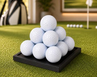 Espositore a piramide per palline da golf, supporto impilabile per palline da pratica, espositore per palline da golf, regalo per golfisti, decorazione da scrivania.