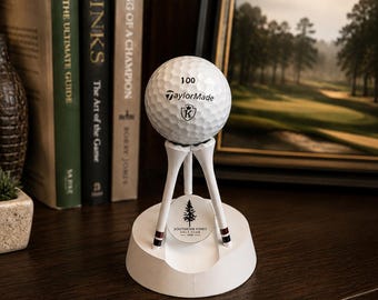 Supporto combinato per palline da golf e segnapunti, espositore per trofei da golf, decorazione personalizzata per la tana dell'uomo con la buca in uno.