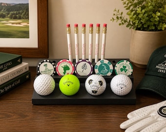 Espositore per cimeli di golf, trofeo, palla premio, hole-in-one, decorazione da parete per la tana del golfista, personalizzabile