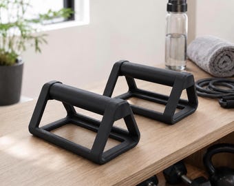 Ergonomic 3D-Printed Push Up Bars for Home Workout, Strength Training Handles