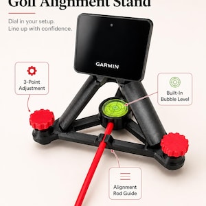 Suporte para monitor de lançamento Garmin Approach R10, base de alinhamento, acessório para simulador de golfe, montagem com ângulo ajustável.