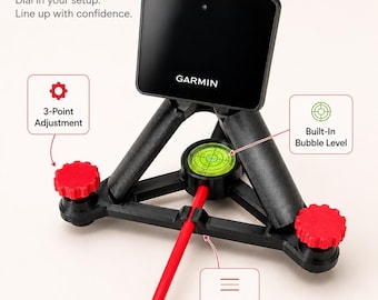 Supporto per monitor di lancio per Garmin Approach R10, base di allineamento, accessorio per simulatore di golf, supporto ad angolazione regolabile