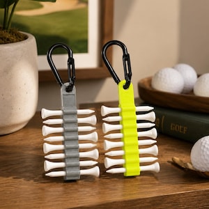 Personalized Golf Tee Holder Bag Attachment – 3D Printed PLA+ Caddy Accessory