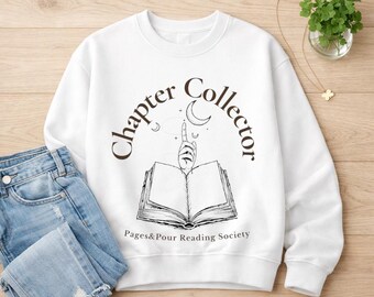 Chapter Collector Sweatshirt, Cozy Literary Layer, Library Inspired Apparel, Weekend Comfort
