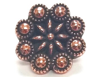 Coloured Rosette Style Button 15mm//18mm//22mm Colour Choice Pack Of 12