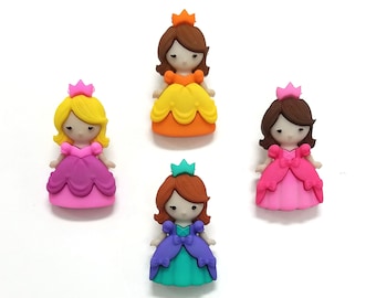 10 Pack Wooden PRINCESS Shape Craft Blank Embellishment PRINCESS