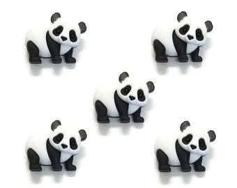 5 White Tiger Novelty Buttons Animal//Scrapbooking//Cardmaking//Crafts//Zoo