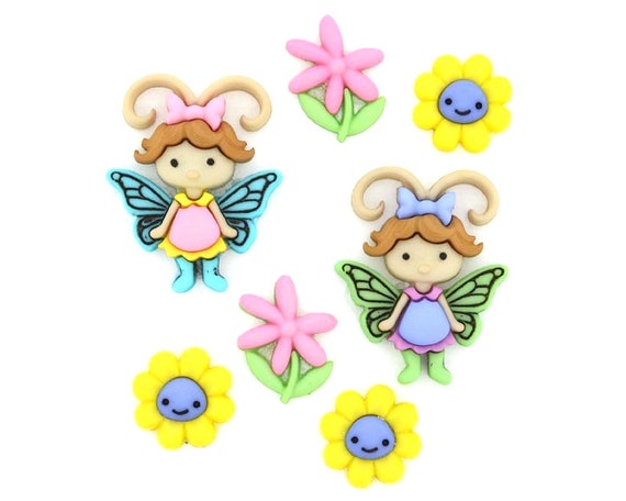 Bugs /& Blooms Fall Buttons w Sunflowers /& Bugs Jesse James Dress It Up
