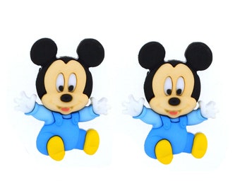 Baby Mickey Disney Buttons Set of 8