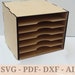 SVG Paper Storage Scrapbooking 12x12 Scrapbook Paper Holder Laser Cut ...