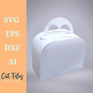 Modèle de boîte SVG, valise, svg, boîte cadeau SVG, boîte cadeau SVG, cadeau d'anniversaire, modèle de boîte, fichiers de coupe Silhouette, fichiers de coupe Cricut