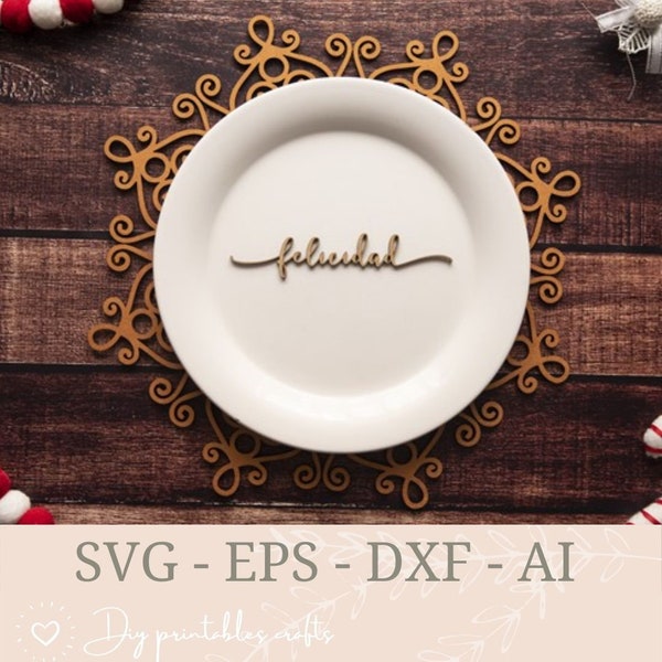 Christmas Charger Plates Etsy