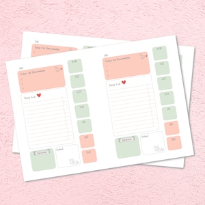 BUJO Planner Printable Journaling Daily Priorities Digital PDF Bullet Journal