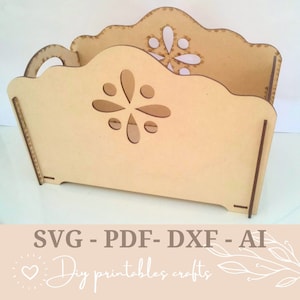 Kosz prezentowy SVG Present, plik cięty laserowo, Svg, Glowforge, xtool, pliki cięte laserowo SVG Dxf CDR, pudełko do przechowywania, cięcie laserowe, wędliny