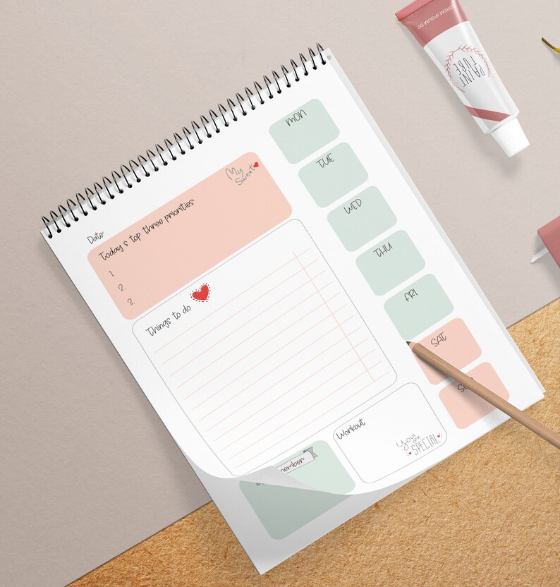 BUJO Planner Printable Journaling Daily Priorities Digital PDF | Etsy