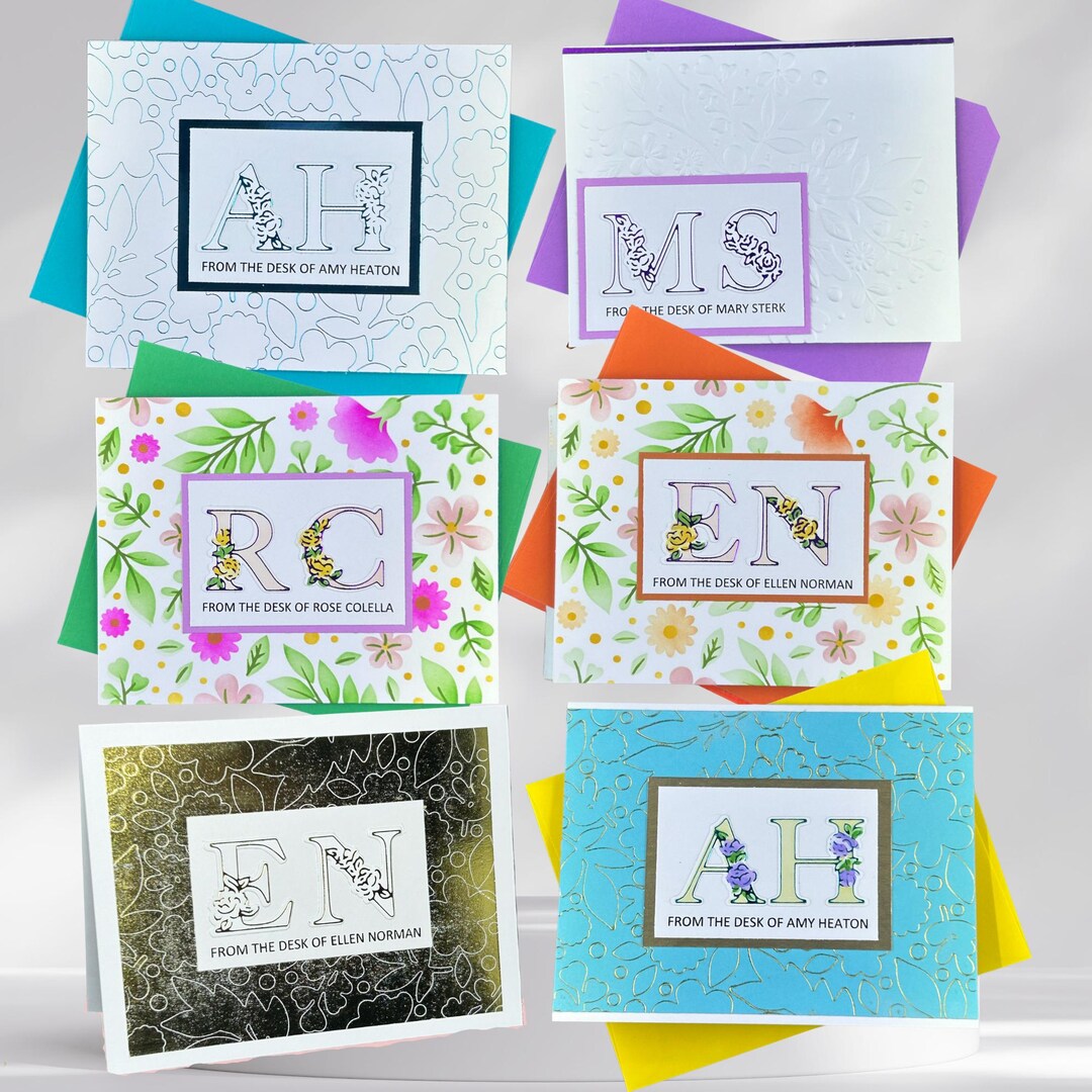 Personalized Handmade Greeting Cards - Set of 6 Unique Designs With ...