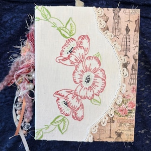 Handmade Junk Journal, Vintage Shabby Chic Theme