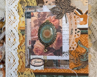 Handmade Junk Journal, Vintage Autumn Theme
