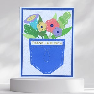A Bunch Pocket Bouquet Grußkarte für Mama, Familie, Freunde und Lieben