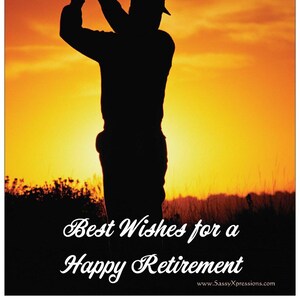 Golfer Happy Retirement Magnet Magnetic Greeting Card