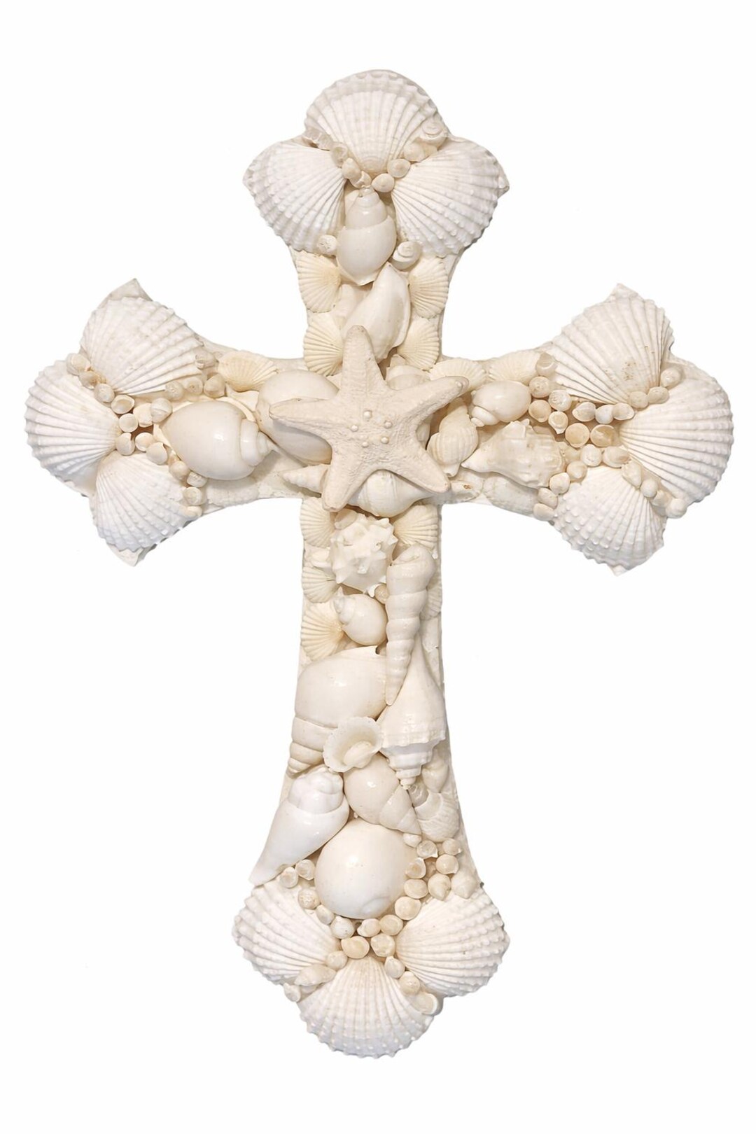 Shell Cross Decor Shells Wall Cross - Etsy