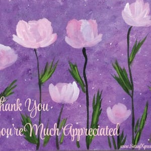 Thank You - You’re Much Appreciated Refrigerator Magnet Magnetic Greeting Card