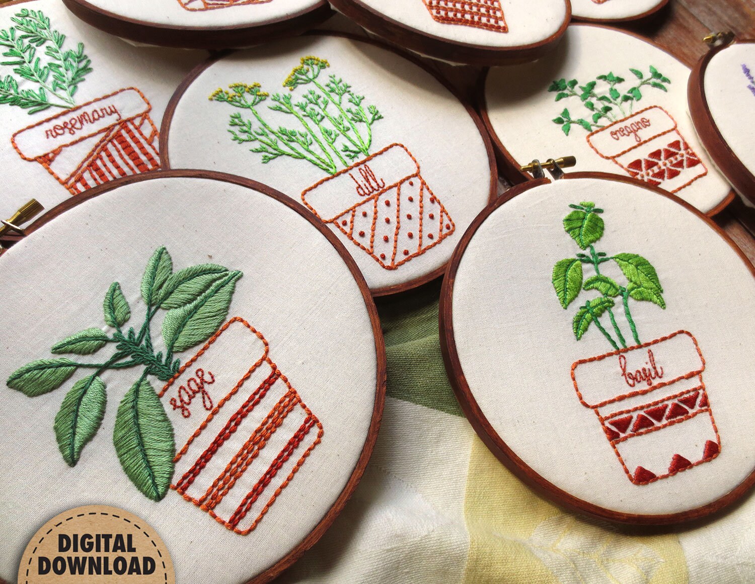 Stitch an Herb Garden with These 9 Hand Embroidery Patterns — Beth