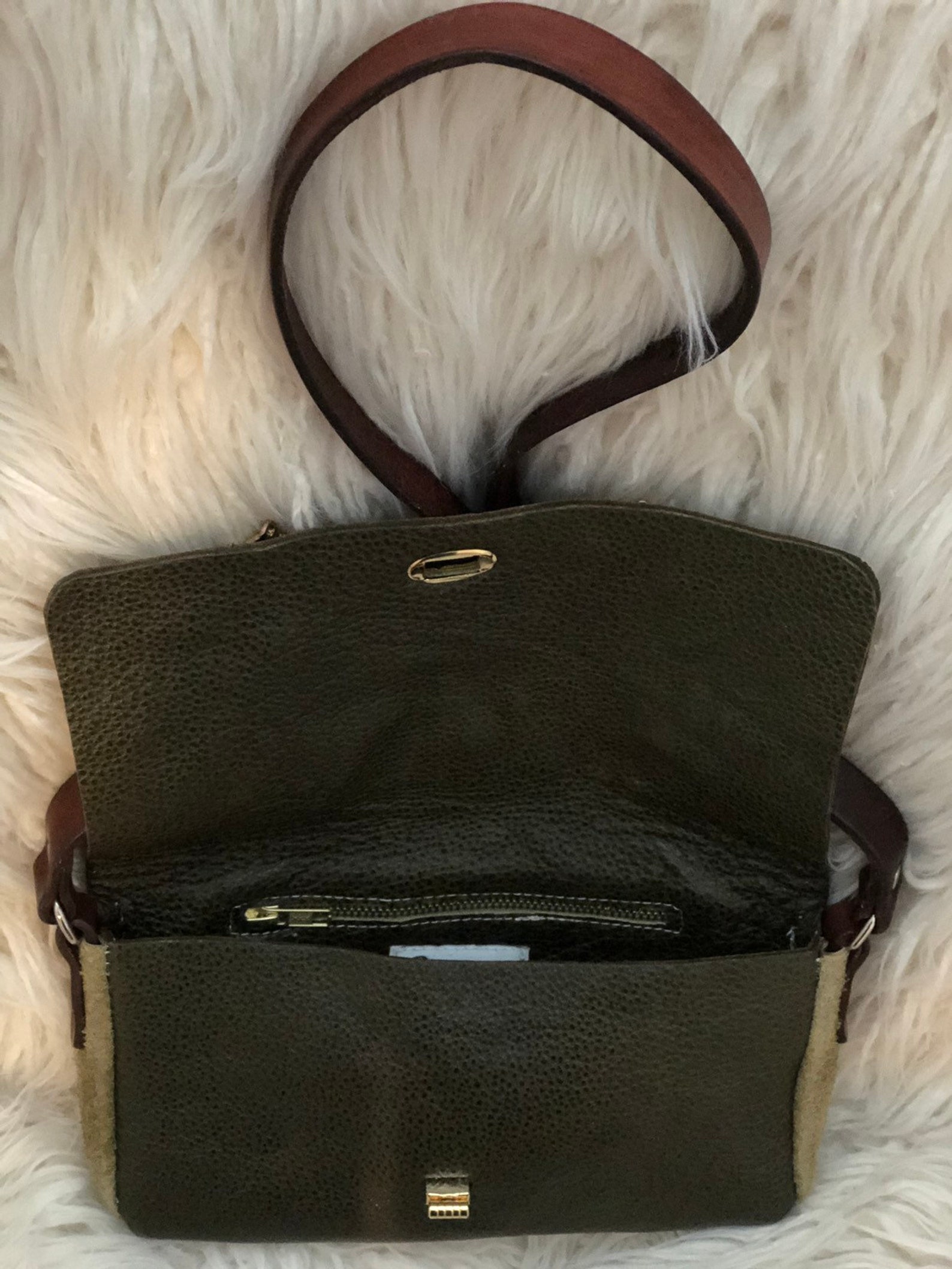 Army Green Broach Purse Olive Green Purse Chic Handbag | Etsy
