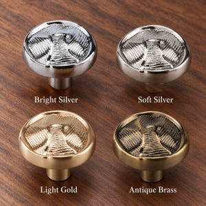 Tiradores redondos texturizados para armarios, tiradores de cajón de latón antiguo cromado en oro y plata, pomos decorativos para cómodas, herrajes para muebles de armarios de cocina.